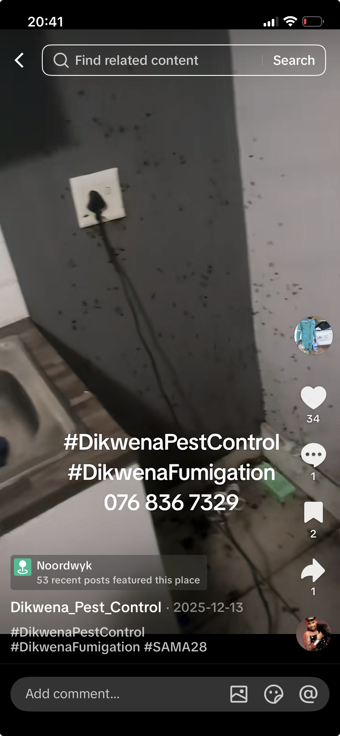 Pest control service video 1